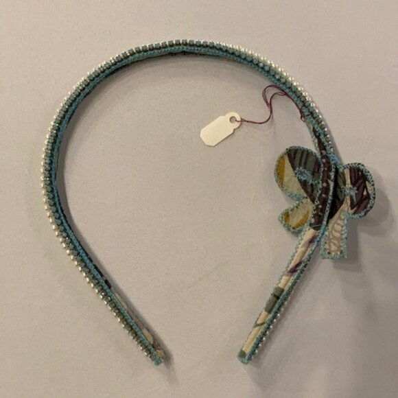 ?✨ Handcrafted Beaded Headband with Pearl Accents & Bow Detail ✨? main image 6